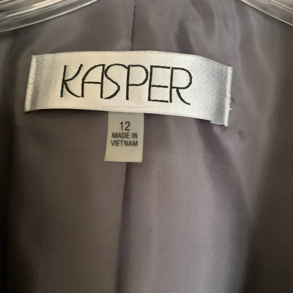 KASPER gray jacket lined - Picture 4 of 4